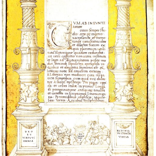 Michele Fabrizio Ferrarini.   Antiquarium sive Antiquitatis Sacrarium (sec. XV) 