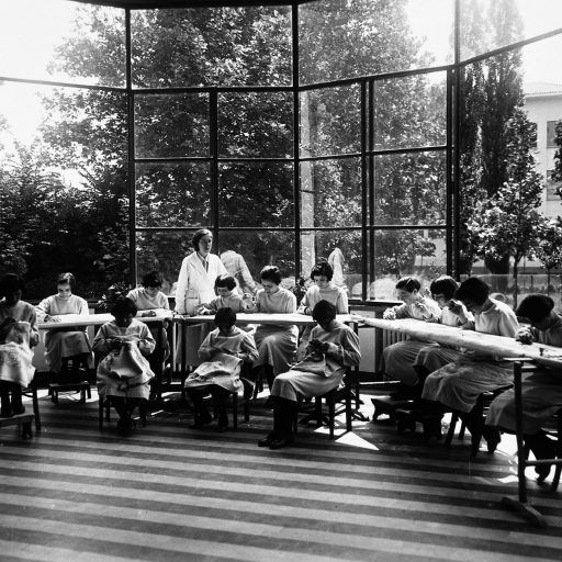 Dante Badodi Attività scolastiche per bambini dell'ospedale psichiatrico San Lazzaro, 1931