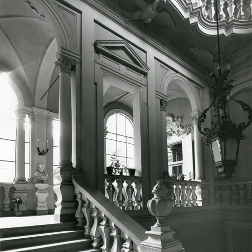 Palazzo da Mosto, scalone d'ingresso, 1980 circa