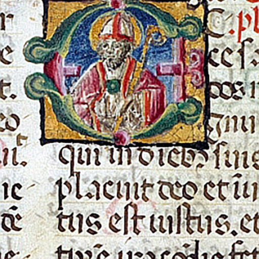 E (Ecce) con San Prospero - c. 24r