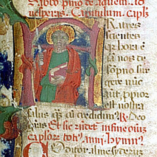 F (Fratres) con San Paolo - c. 84r