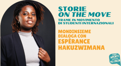 Con Espérance Hakuzwimana in Biblioteca Panizzi